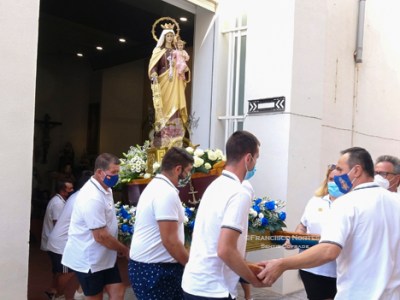 Procesión marítima en el Puerto de&nbsp;Mazarrón